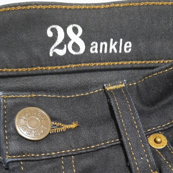 J. Crew Black Toothpick Jeans Stretchy Denim - Picture 5 of 6